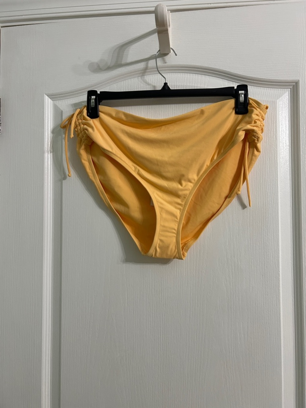 XL sherbet Orange Ruched Side Bikini Bottoms